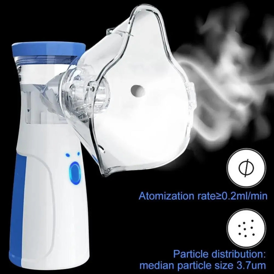 Upyogaa Portable Mesh Nebulizer for Quick, Silent & Effective Respiratory Relief | Rechargeable, Ultra-Quiet, Travel-Friendly Nebulizer for Adults & Kids