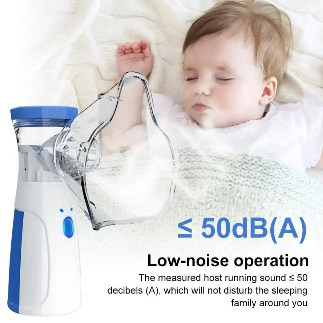 Upyogaa Portable Mesh Nebulizer for Quick, Silent & Effective Respiratory Relief | Rechargeable, Ultra-Quiet, Travel-Friendly Nebulizer for Adults & Kids