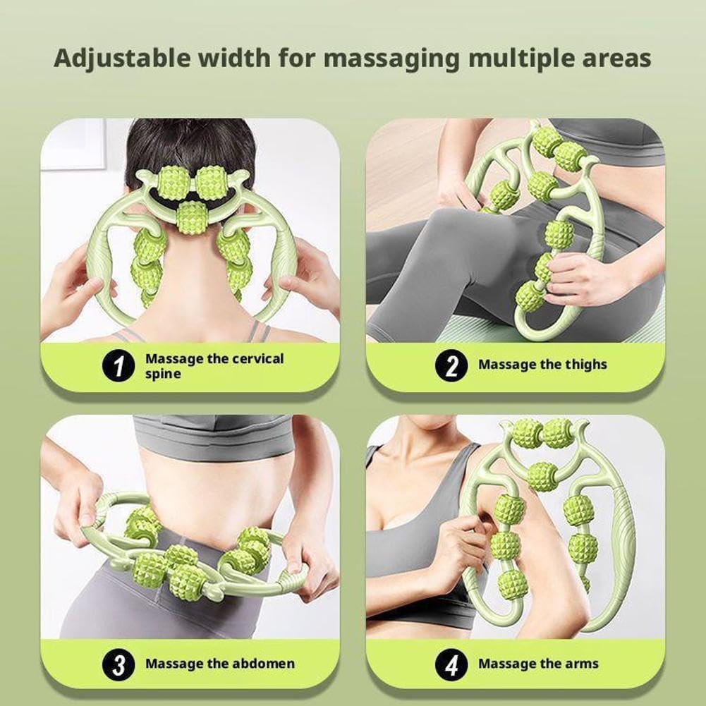 Upyogaa Deep Tissue Massage Roller - Cellulite & Muscle Relaxer for Legs, Thighs, Back | Professional Circular Massage Tool for Home Fitness, Muscle Recovery
