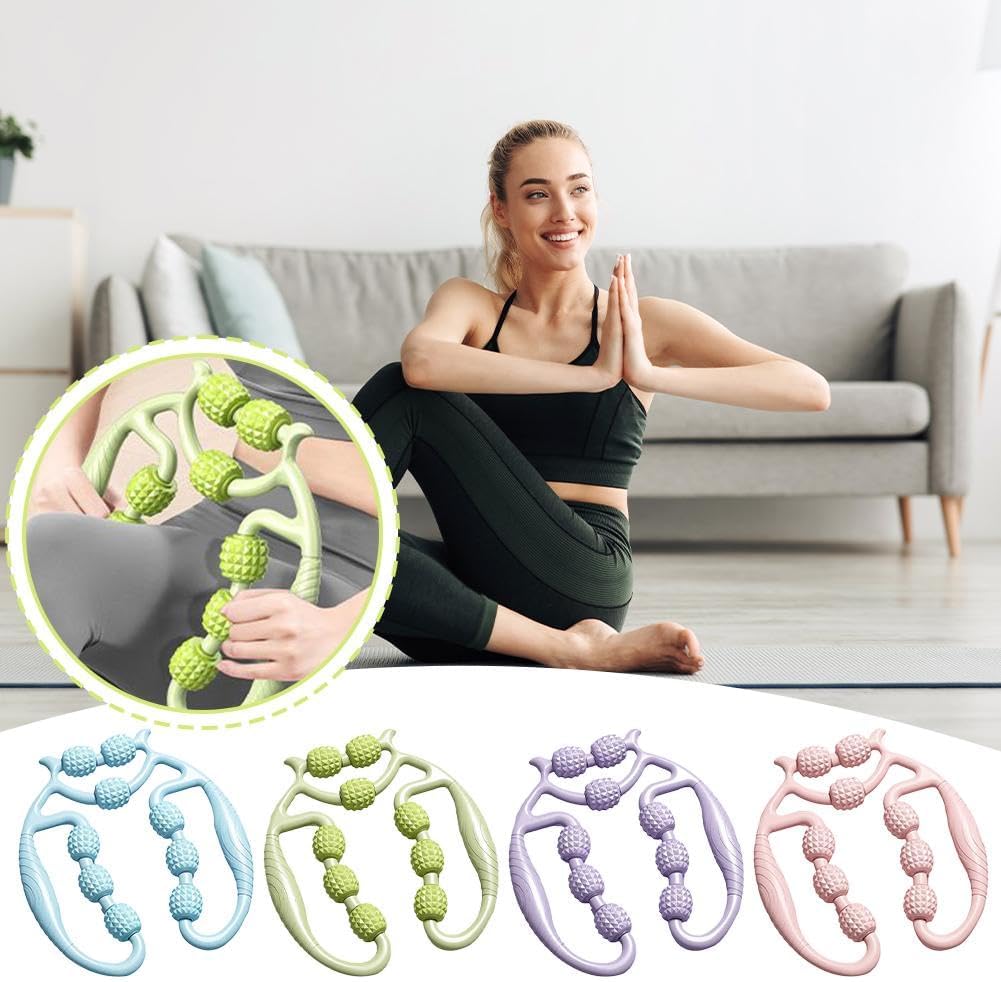 Upyogaa Deep Tissue Massage Roller - Cellulite & Muscle Relaxer for Legs, Thighs, Back | Professional Circular Massage Tool for Home Fitness, Muscle Recovery