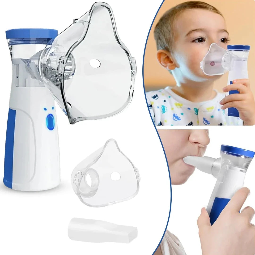 Upyogaa Portable Mesh Nebulizer for Quick, Silent & Effective Respiratory Relief | Rechargeable, Ultra-Quiet, Travel-Friendly Nebulizer for Adults & Kids