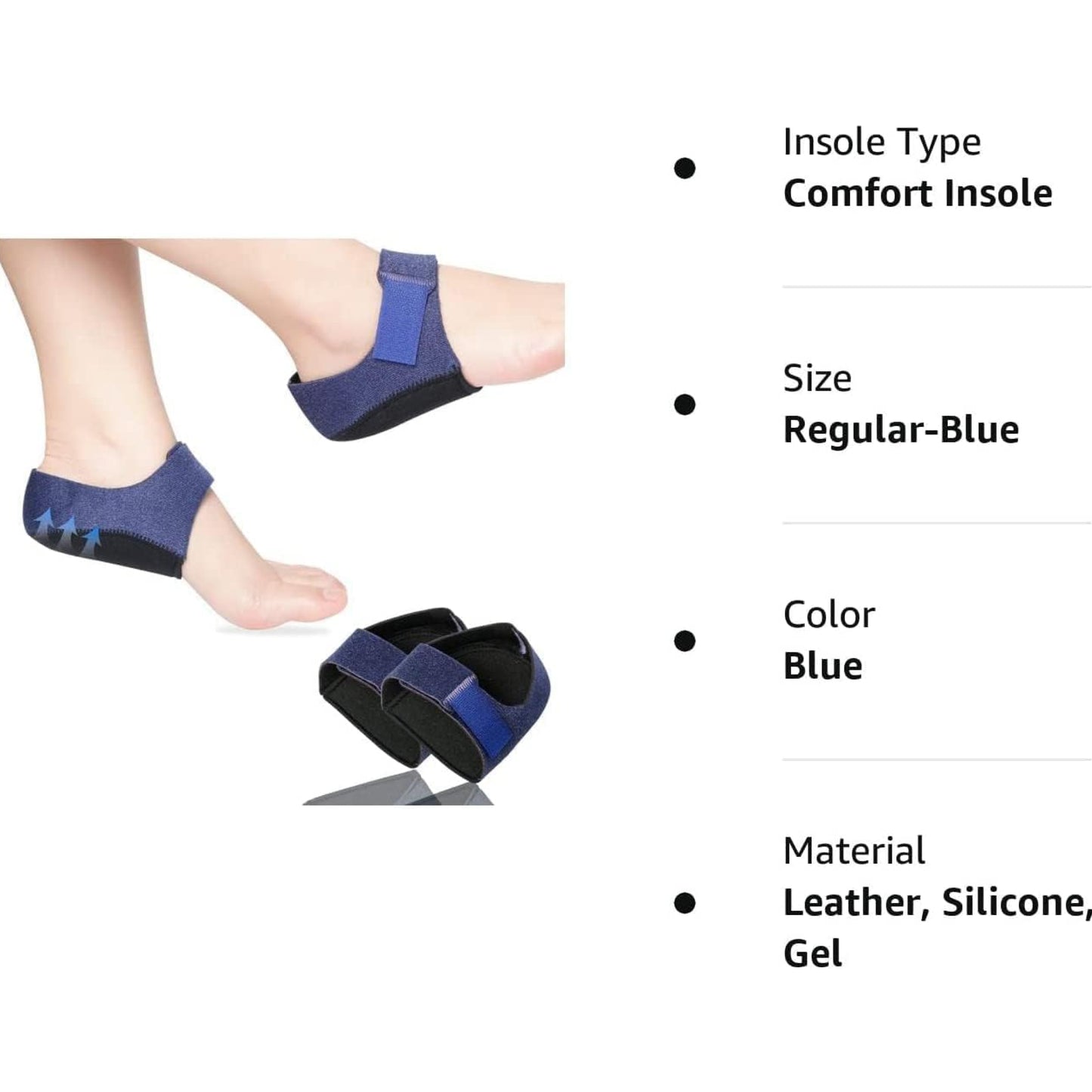 Upyogaa Gel Heel Cups – Silicone Heel Pad for Ankle & Heel Support (Pair)