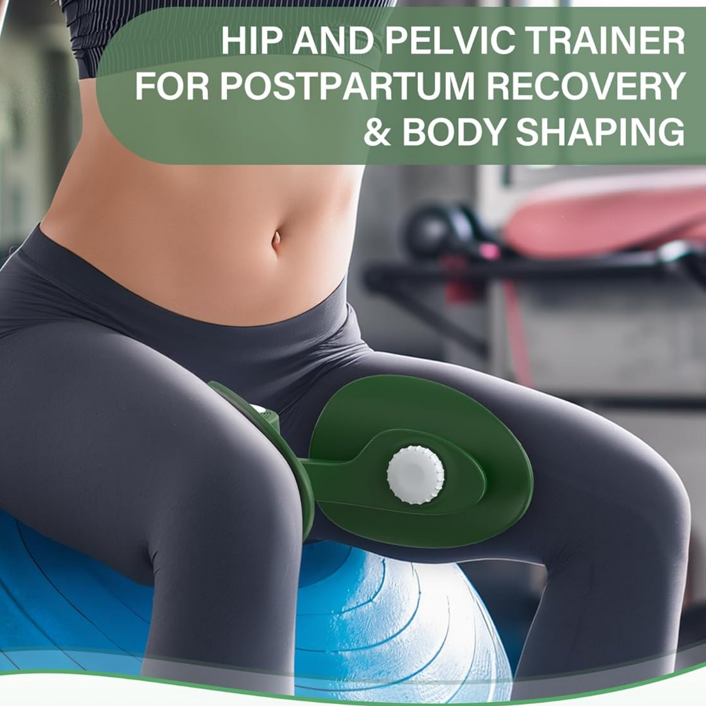 Upyogaa Thigh Trainer & Kegel Exerciser | Resilient 16 kg Inner Thigh & Pelvic Floor Strengthener | Postpartum Recovery | 1 Year Warranty