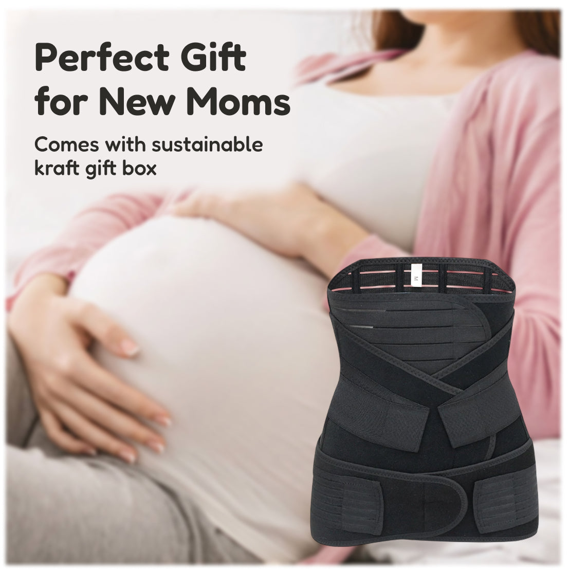 Upyogaa 3-in-1 Postpartum Belly Band – Abdominal Belt for Post-Pregnancy Recovery 1 Year Warranty