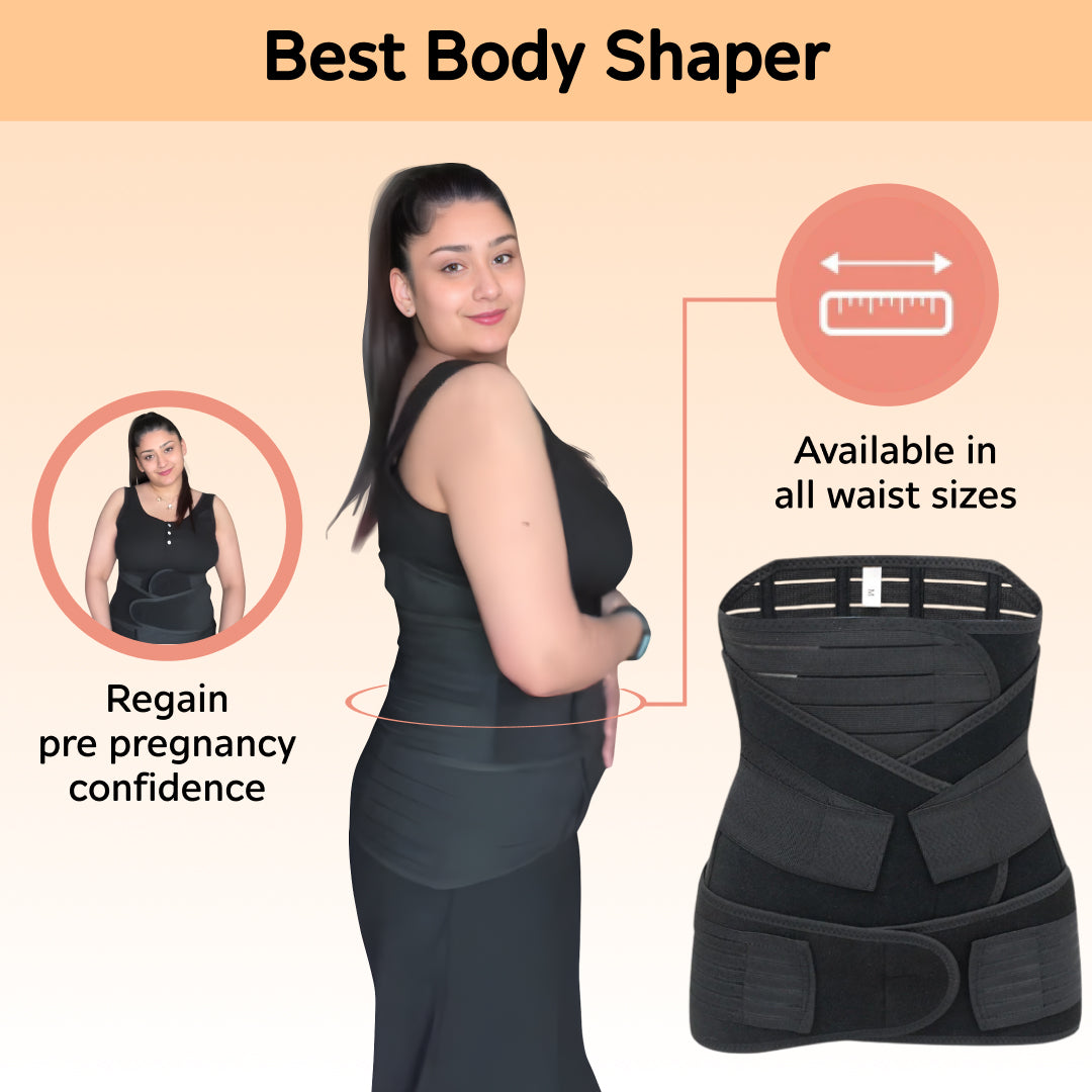 Upyogaa 3-in-1 Postpartum Belly Band – Abdominal Belt for Post-Pregnancy Recovery 1 Year Warranty
