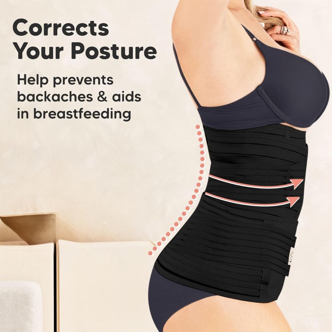 Upyogaa 3-in-1 Postpartum Belly Band – Abdominal Belt for Post-Pregnancy Recovery 1 Year Warranty
