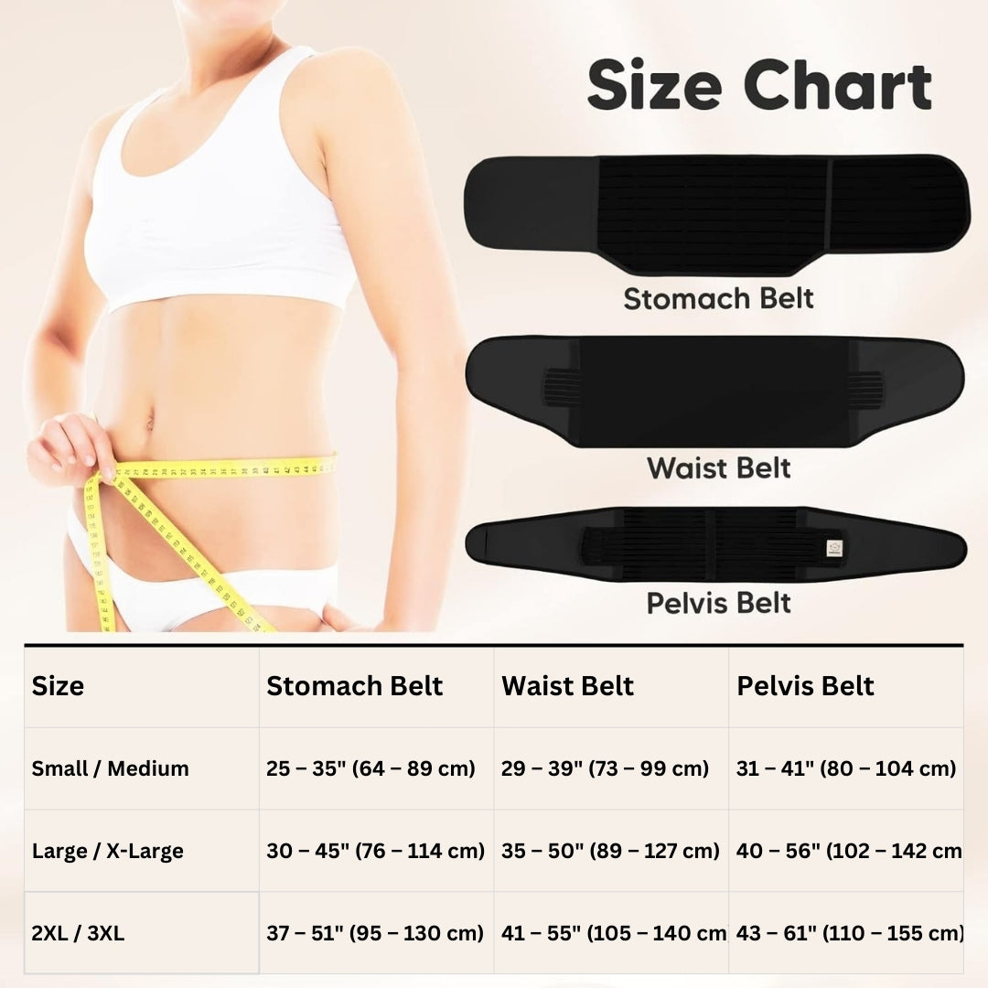 Upyogaa 3-in-1 Postpartum Belly Band – Abdominal Belt for Post-Pregnancy Recovery 1 Year Warranty