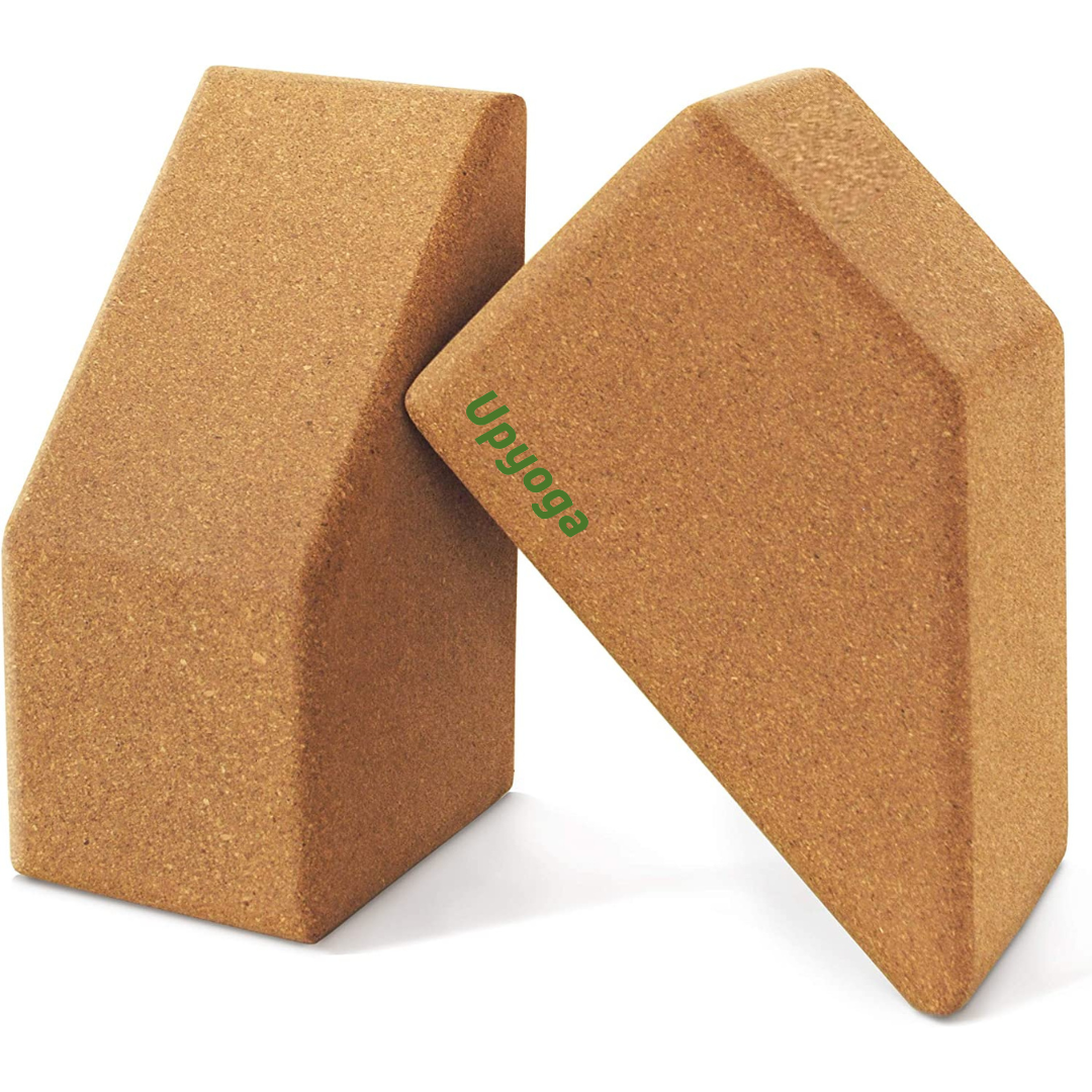 Trapezoid Cork Yoga Block Set of 2 – UPYOGA