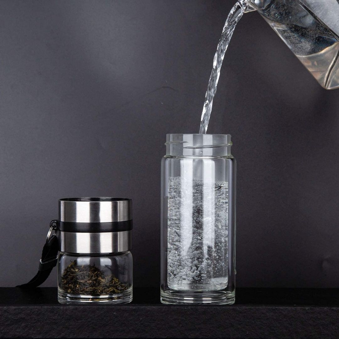 Upyoga Sense - Double-Wall Glass Tea Infuser-New