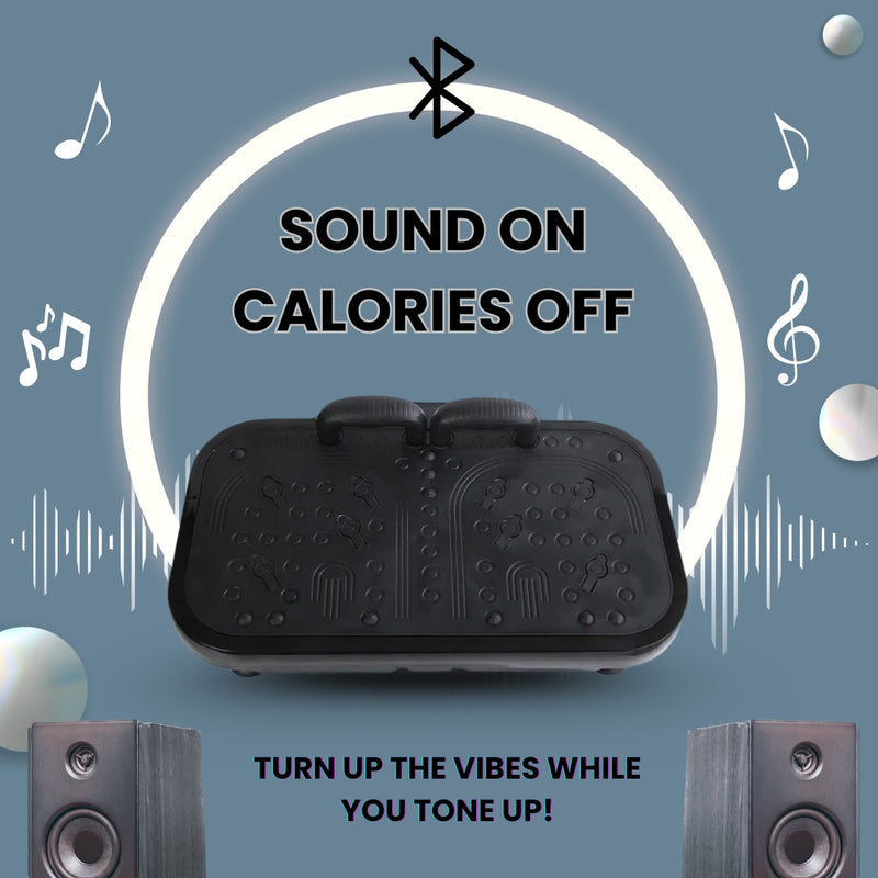 Upyogaa Vibration Plate Exercise Machine – Full-Body Workout, Lymphatic Drainage, 8000 Vibrations/min | 200 Speed Levels | Power - 200Watt | 140 KG-190 KG Capacity | 1 Year Warranty