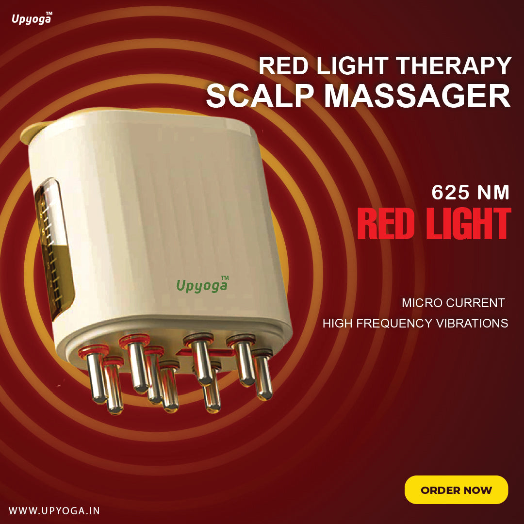 Upyoga Red Light Therapy Electric Scalp Massager & Hair Oil Applicator | 1 Year Warranty