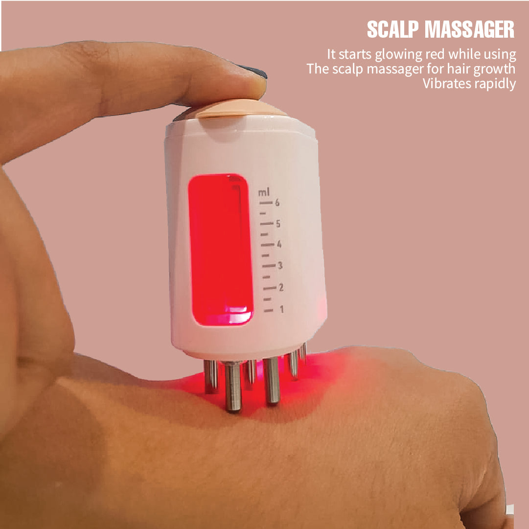 Upyoga Red Light Therapy Electric Scalp Massager & Hair Oil Applicator | 1 Year Warranty