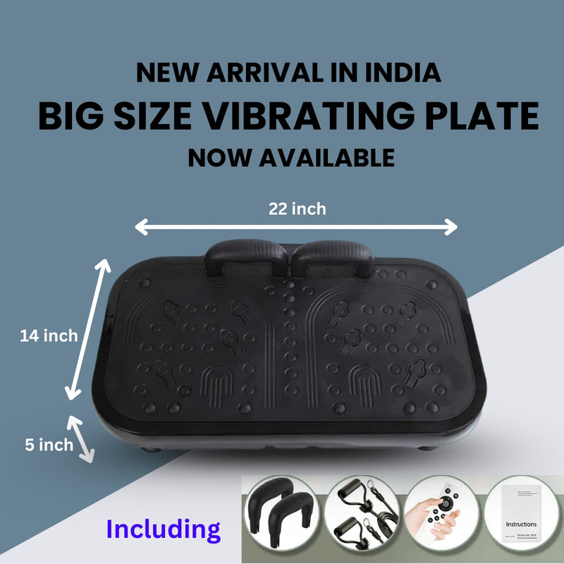 Upyogaa Vibration Plate Exercise Machine – Full-Body Workout, Lymphatic Drainage, 8000 Vibrations/min | 200 Speed Levels | Power - 200Watt | 140 KG-190 KG Capacity | 1 Year Warranty