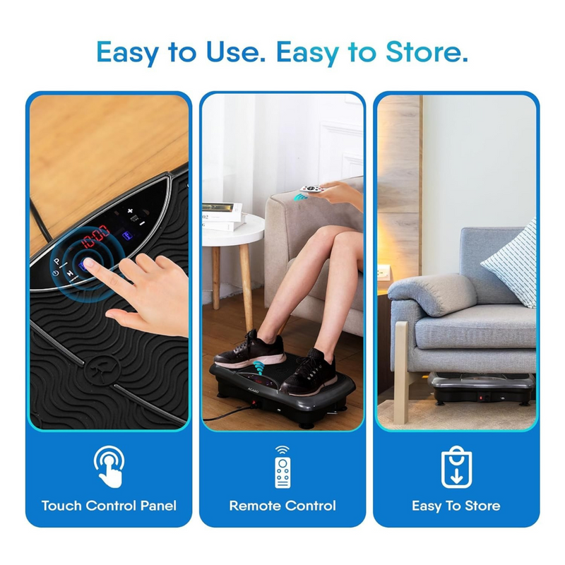 Upyogaa Vibration Plate | Fitness Platform Exercise Machine | Vibrating Lymphatic Drainage Shaking | Full Body Shaker Workout Vibrate Stand Shake Board | Sport Gym for Weight Loss Fat Burner for Women Men