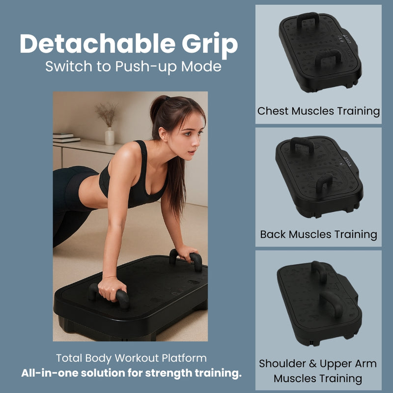 Upyogaa Vibration Plate Exercise Machine – Full-Body Workout, Lymphatic Drainage, 8000 Vibrations/min | 200 Speed Levels | Power - 200Watt | 140 KG-190 KG Capacity | 1 Year Warranty