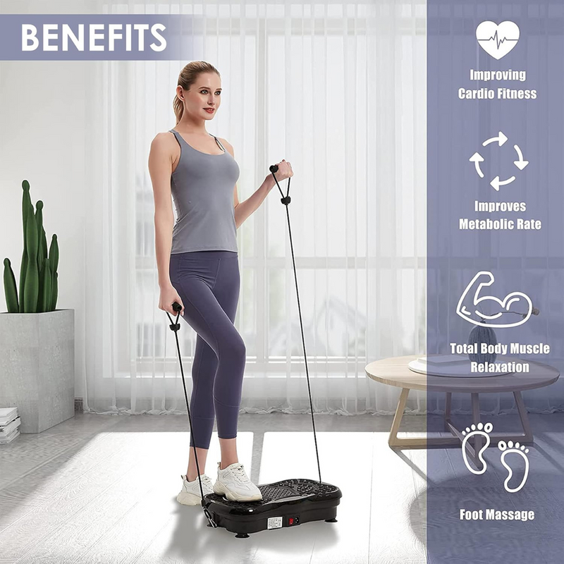 Upyogaa Vibration Plate | Fitness Platform Exercise Machine | Vibrating Lymphatic Drainage Shaking | Full Body Shaker Workout Vibrate Stand Shake Board | Sport Gym for Weight Loss Fat Burner for Women Men