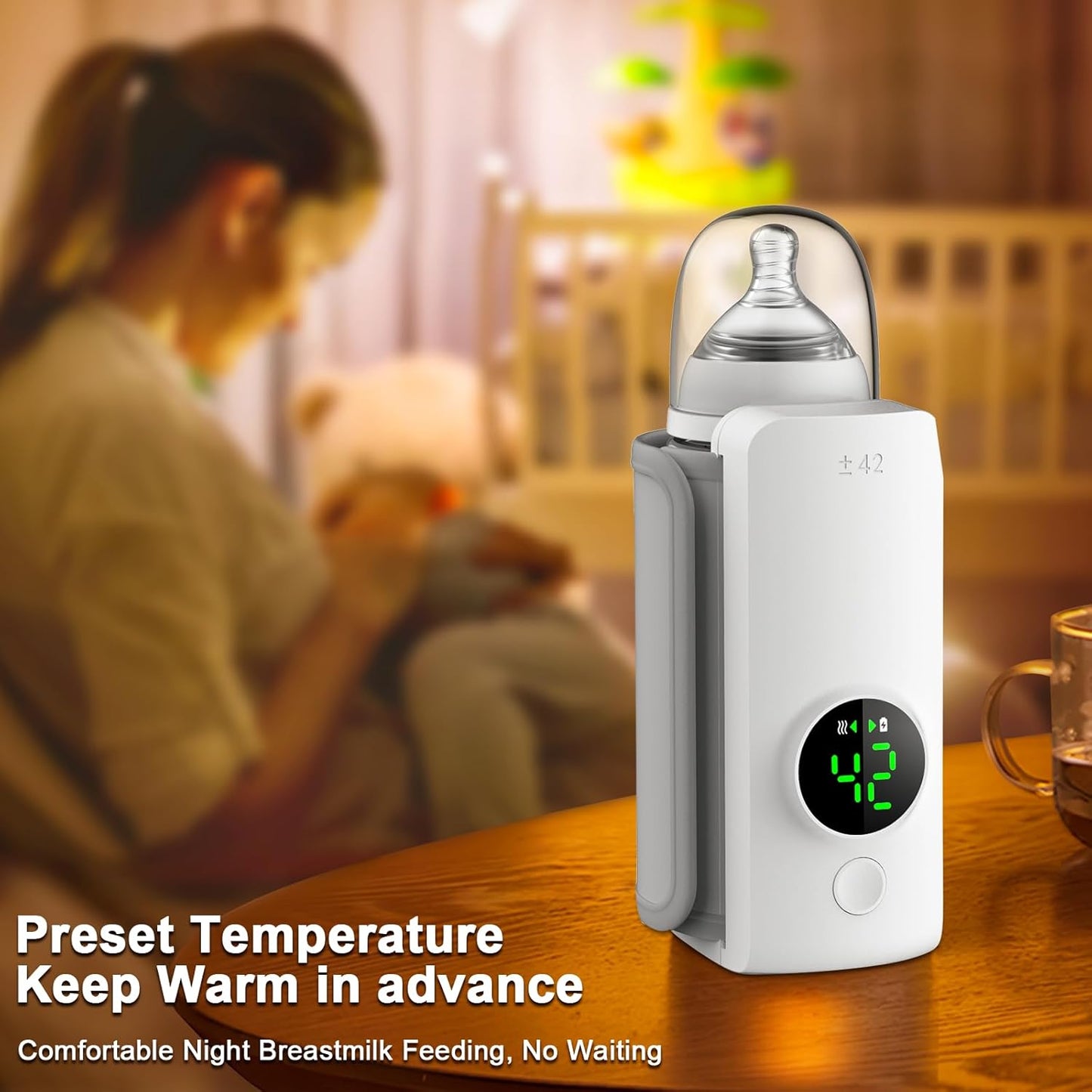 Portable Baby Milk Warmer 1 year warranty