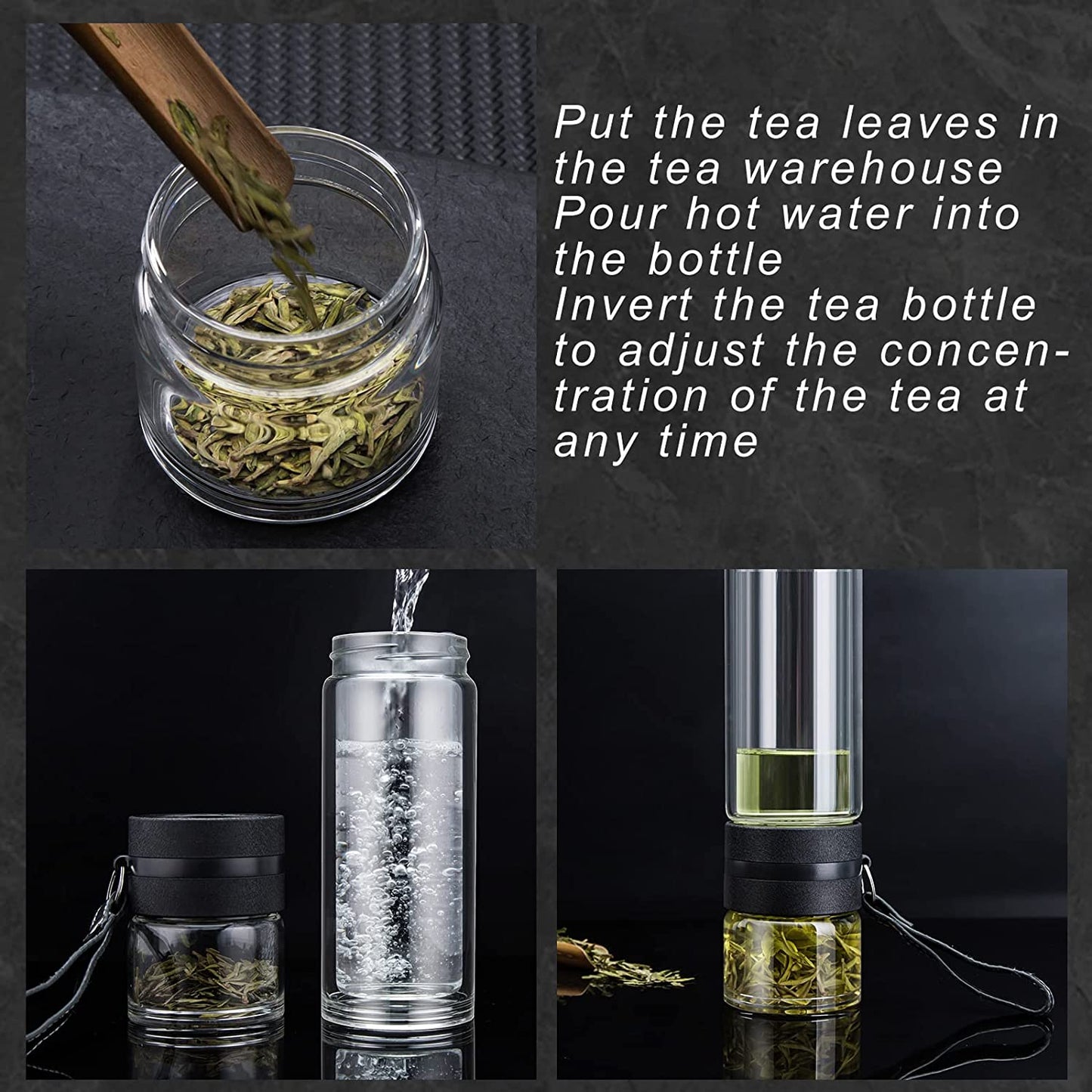 Upyoga Sense - Double-Wall Glass Tea Infuser