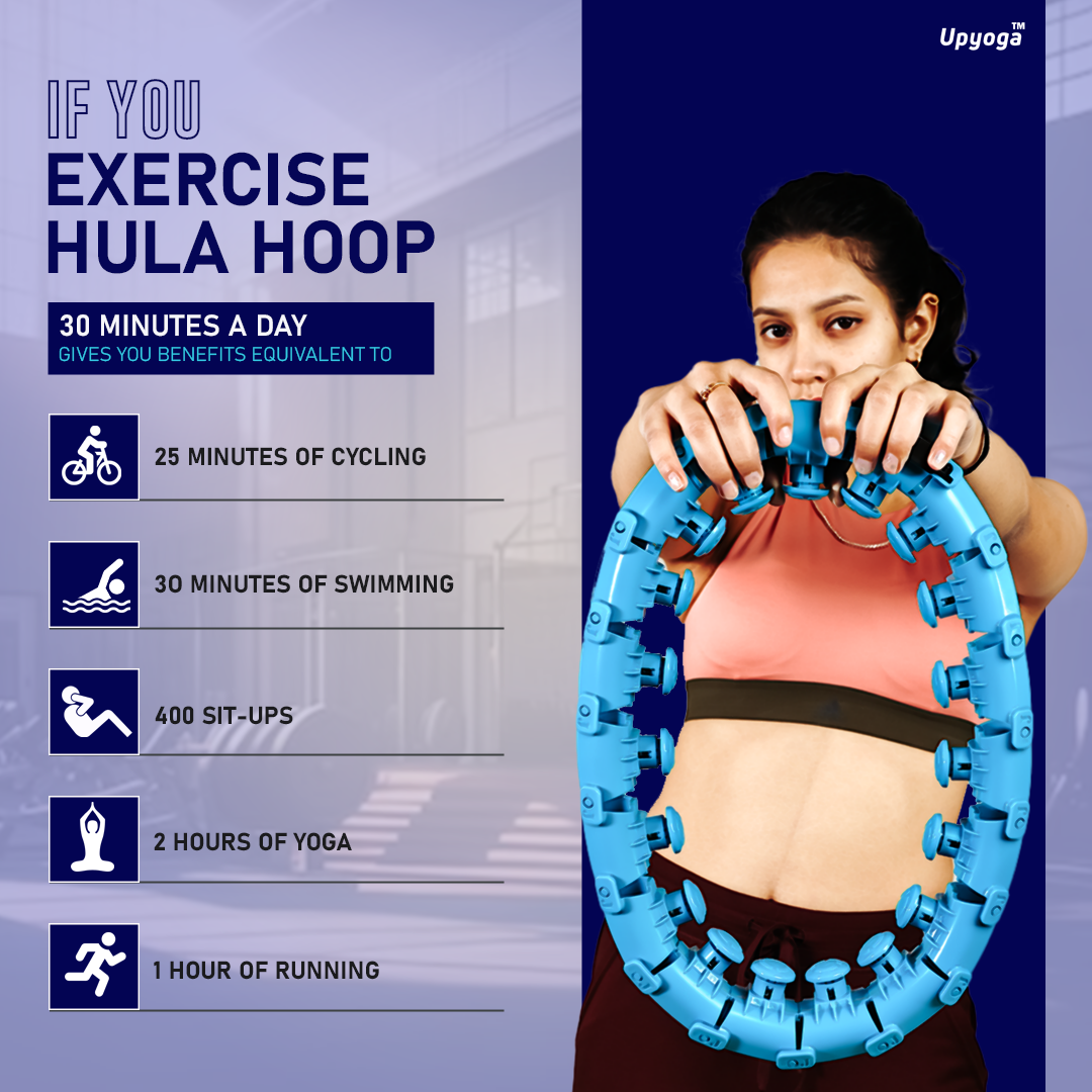 Cardio Training Hula Hoop for Her 1 Year Warranty UPYOGAA