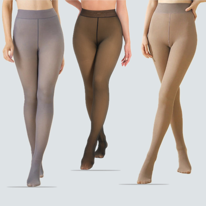 Upyogaa Fur Lined Sheer Translucent Stockings | Upgraded