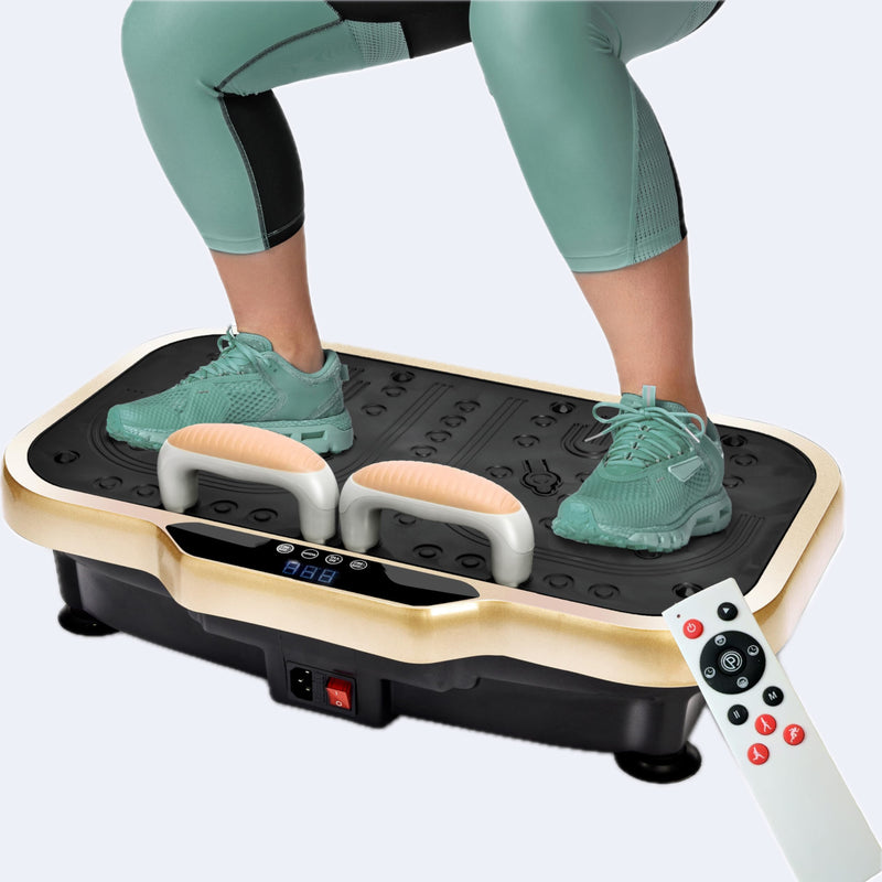 Upyogaa Vibration Plate Exercise Machine – Full-Body Workout, Lymphatic Drainage, 8000 Vibrations/min | 200 Speed Levels | Power - 200Watt | 140 KG-190 KG Capacity | 1 Year Warranty