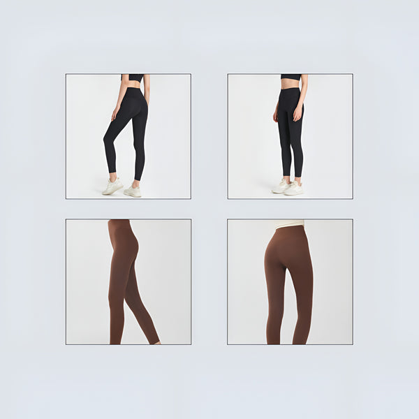 Upyogaa Women Seamless Brushed High Waisted Tights Yoga Pants