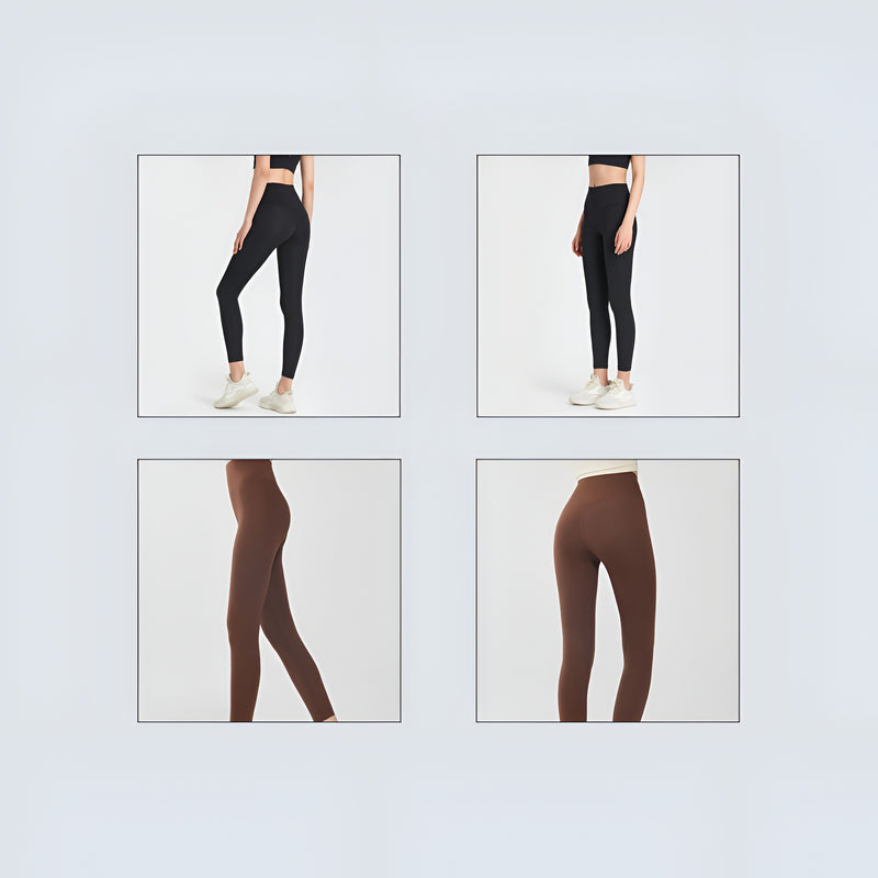 Upyogaa Women Seamless Brushed High Waisted Tights Yoga Pants