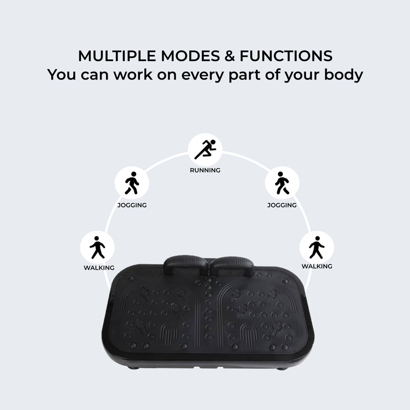 Upyogaa Vibration Plate Exercise Machine – Full-Body Workout, Lymphatic Drainage, 8000 Vibrations/min | 200 Speed Levels | Power - 200Watt | 140 KG-190 KG Capacity | 1 Year Warranty