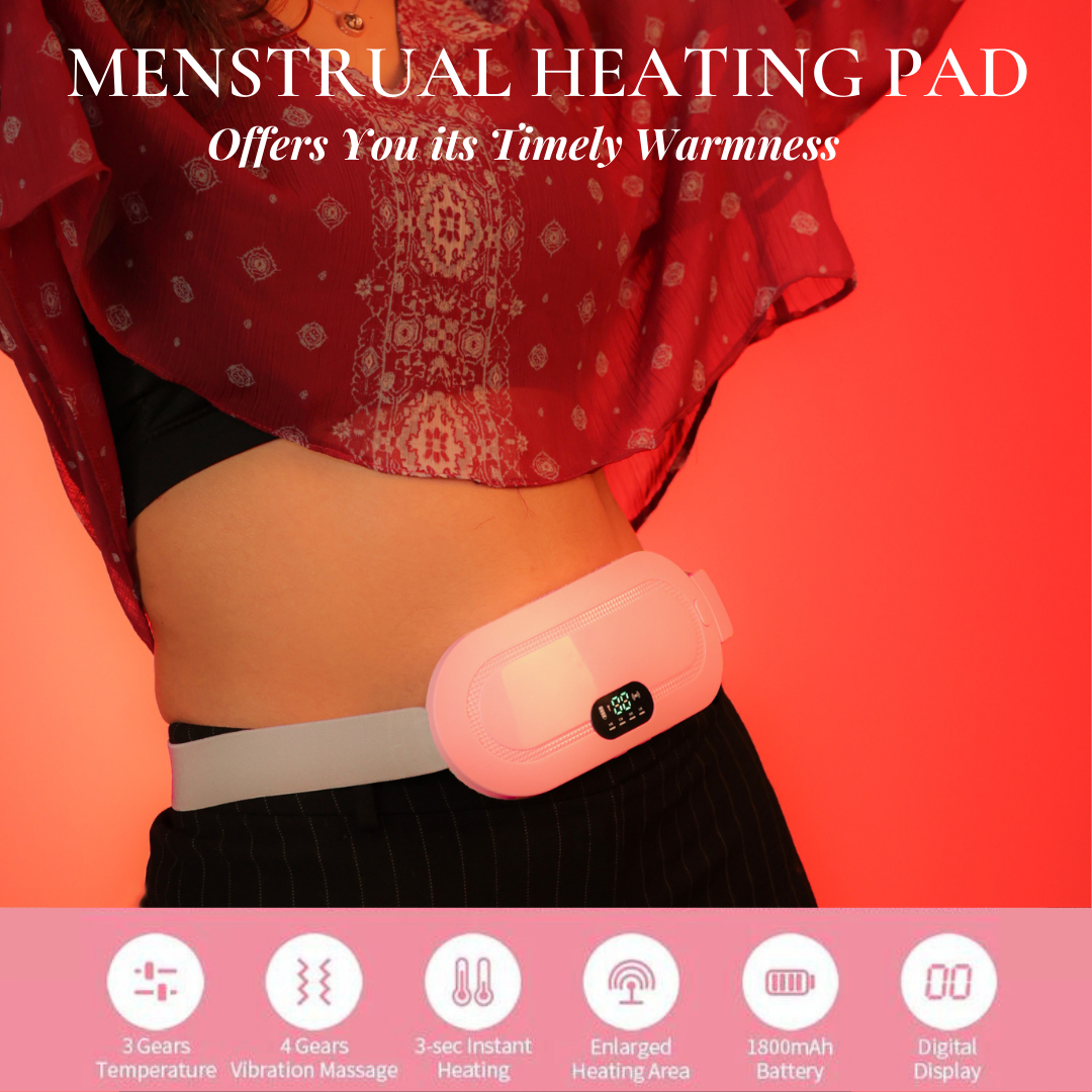 Maya's Dynamic Heat & Massage Therapy for Soothing Period Cramps | 1 Year Warranty