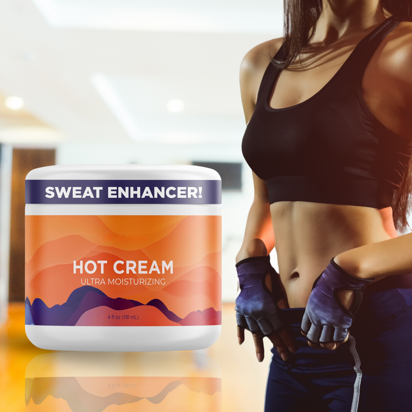 Hot Firming Lotion Sweat Enhancer - Skin Tightening Cream for Stomach Fat and Cellulite - Sweat Cream for Better Workout Results - Long Lasting Moisturizing Pre and Post Workout Massage Lotion