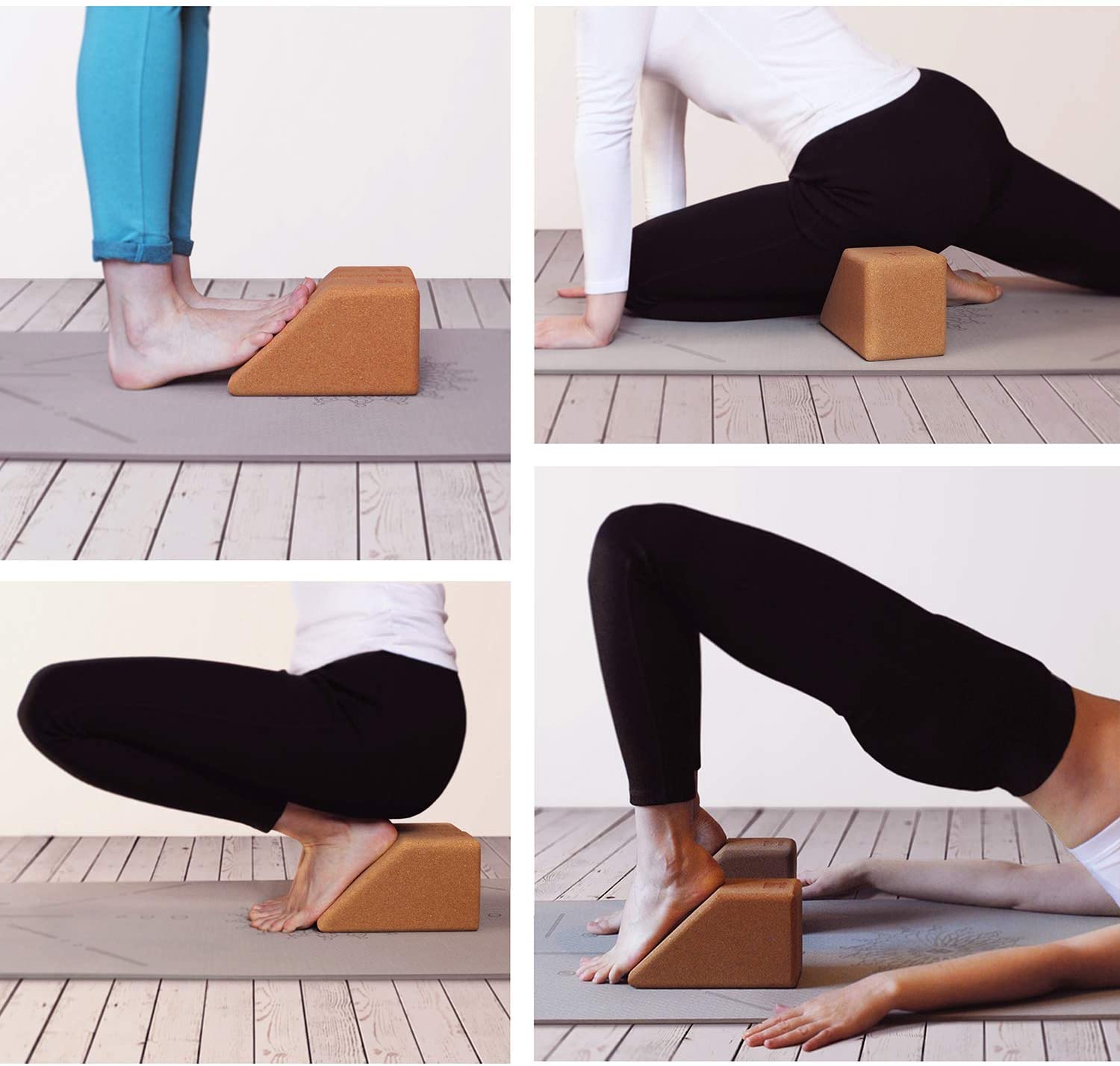 Trapezoid Cork Yoga Block Set of 2 – UPYOGA