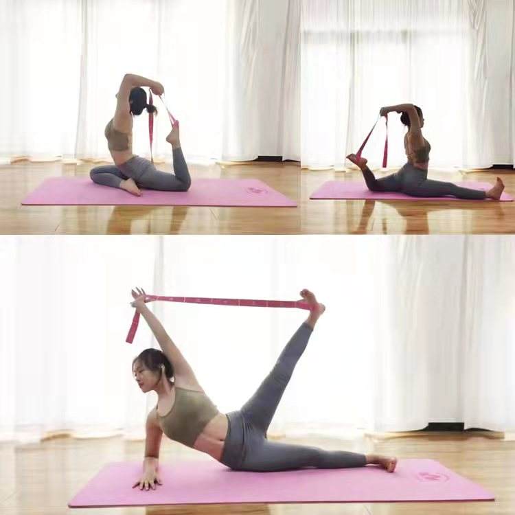 How to Use a Yoga Strap + Stretching Exercises You Can Do With It - Fitsri  Yoga
