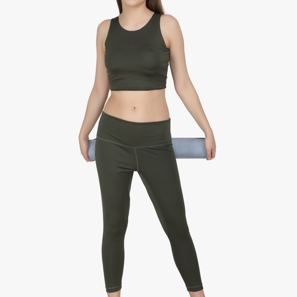 Upyogaa Women High-Waist Activewear Tights 3/4 Length