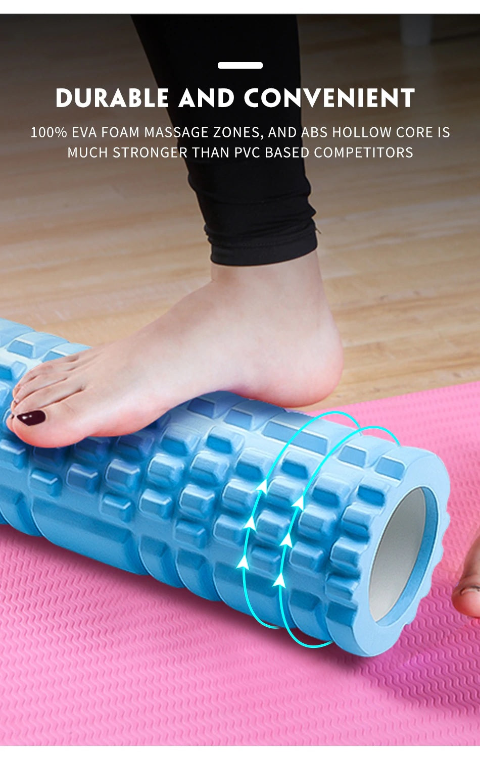 Core Balance Foam Roller For Deep Tissue Muscle Massage, Trigger Point Grid Sports Massager, Fitness Gym Physio